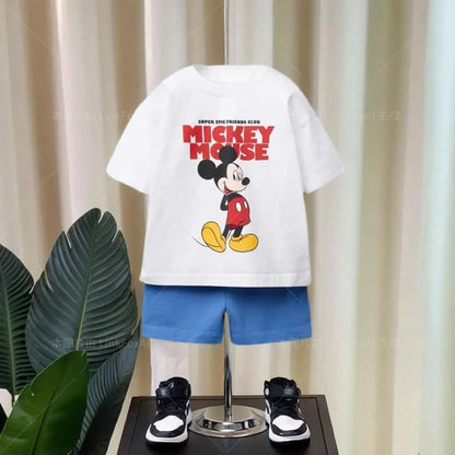 Boys Clothing Set Summer Waffle Short Sleeve Shirts+Shorts 2PCS Set For Kids Girls Sports Suits Toddler Tracksuits Clothes