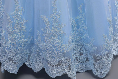 2025 New Hot Selling Girl Party Dress Gorgeous Big Bow Graduation Ball Dress 4 6.8 10 12 Elegant Birthday Dress Girl dresses