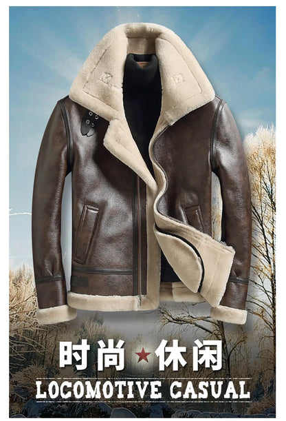 2023 New Winter Jackets for Men Wool Real Fur Coat Men's High-end Thickened Warm Lamb Fur Jacket Male Clothing M-6XL Casaco FCY