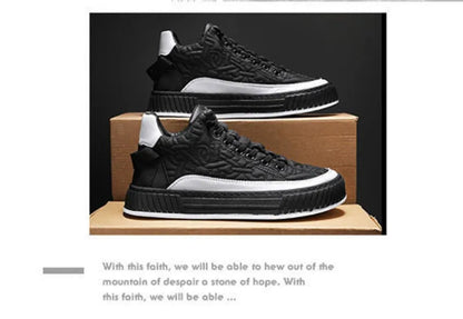 Men Sneakers Fashion Trend Luxury Brand Casual Flat Shoes Vulcanize Shoe Male Outdoors Non-slip wear-resistant Hiking Shoes 2023