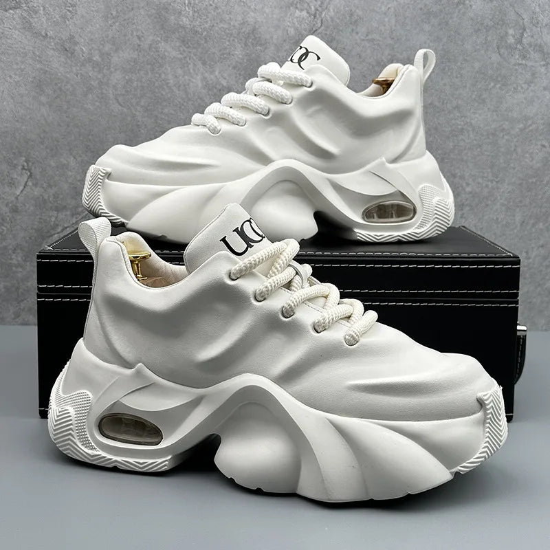 Men Shoes Designer Luxury Casual Sneakers Breathable Platform Shoes for Men Fashion Height Increasing Comfortable Non-slip Shoes
