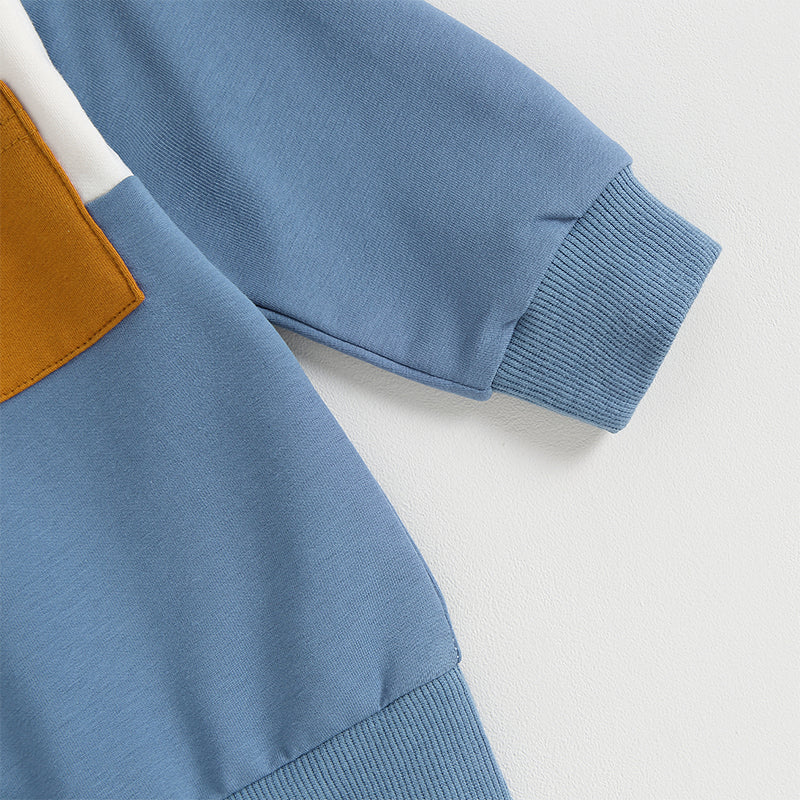 Baby Boys Fall Winter Clothes Long Sleeve Crewneck Sweatshirt and Pants 2PC Sweatsuit Casual Outfits for Toddlers