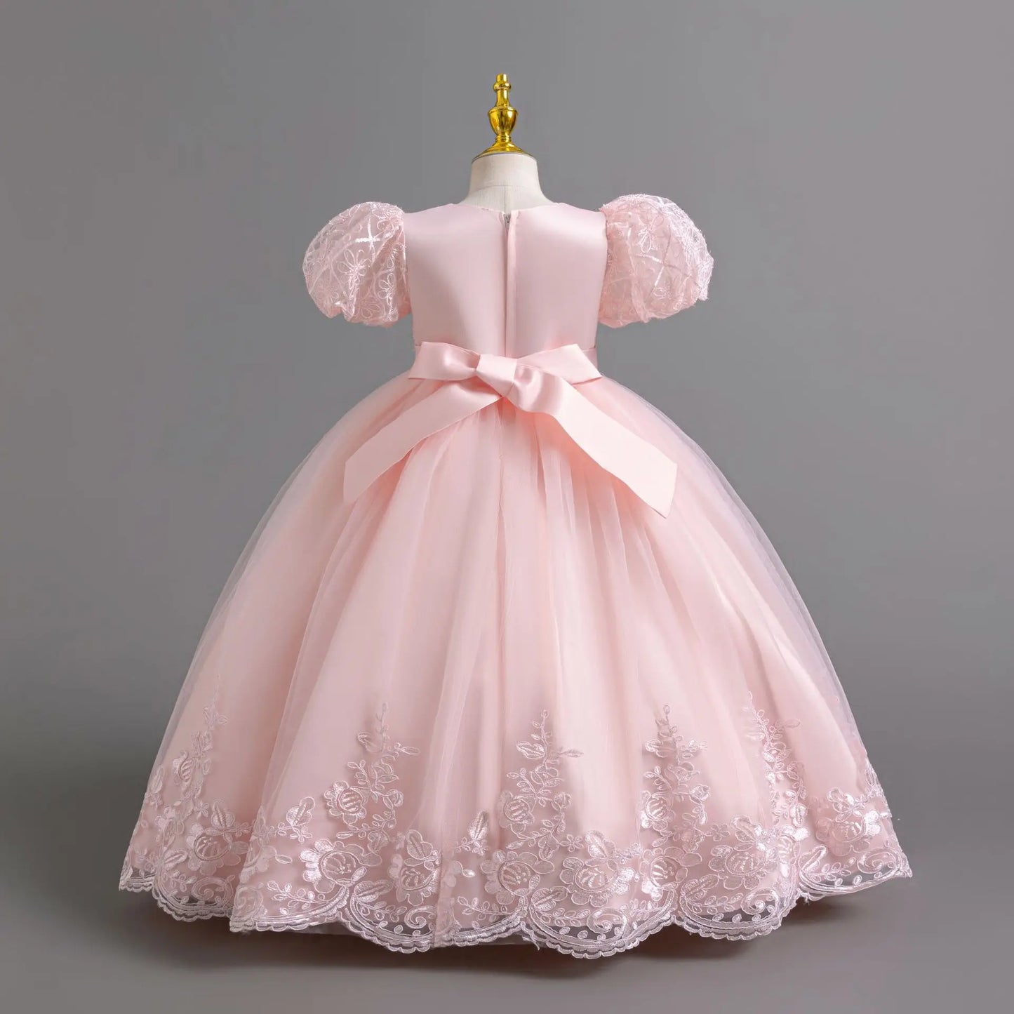 Party Dresses For Girls Flower Dress White Bridesmaid Wedding Pageant First Communion Clothes Birthday Party Piano Perform Gown