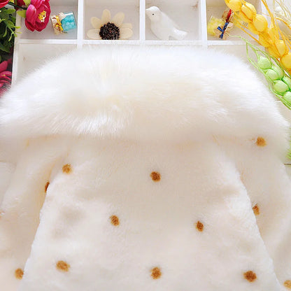 Winter New Girls' Thick Warm Cloak Coat Children's Clothing Baby Kids Cardigan Cotton Jacket Baby Girl Winter Clothes