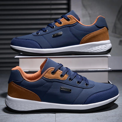 2025 Men Shoes Spring Autumn Waterproof Walking Sneakers Leisure Male Leather Sports Shoes Non-Slip Footwear Tennis for Men