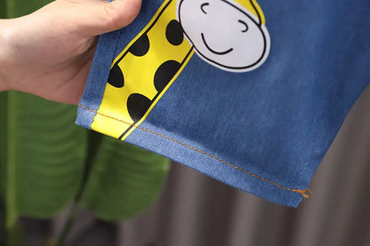 Summer Children Boys Clothing Kids Cartoon T-Shirt Shorts 2Pcs/Set Toddler Leisure Sport Suits Baby Cotton Tracksuits 0-5 Years