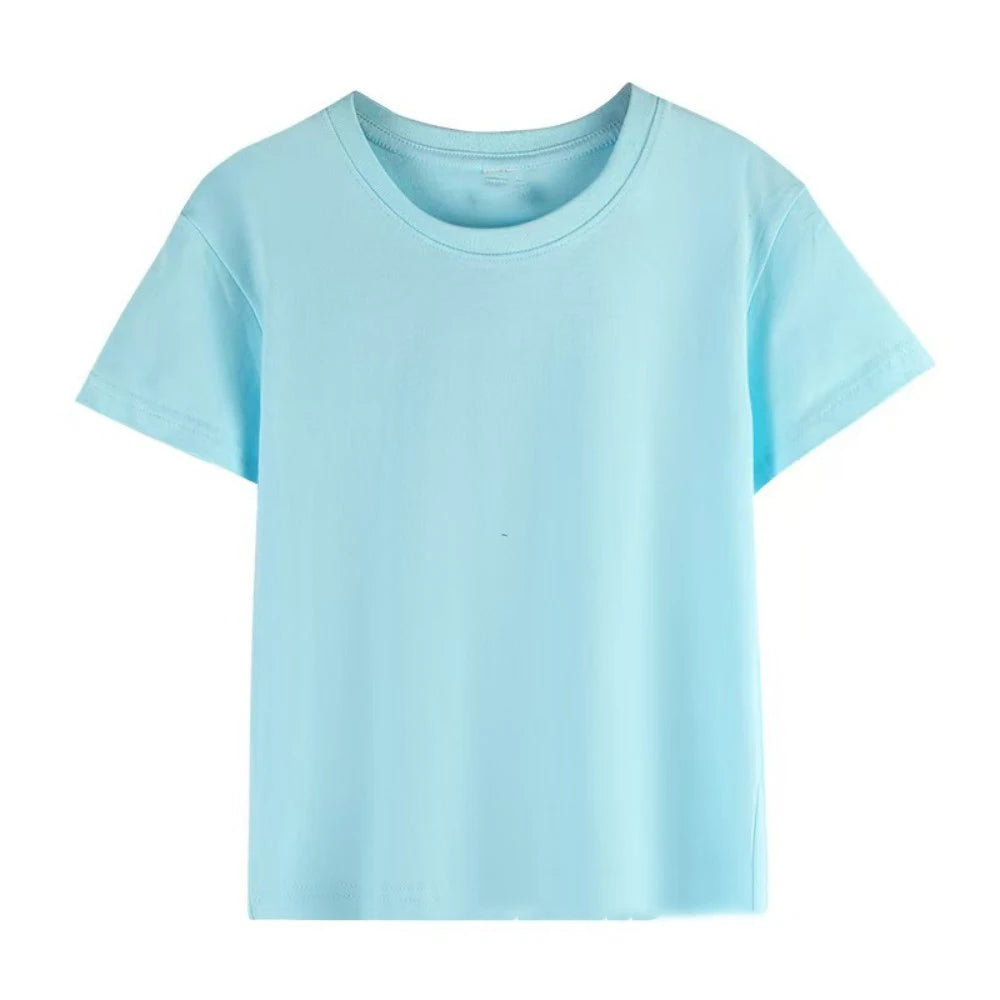 Boys Girl Summer Short Sleeve Children T-shirt Cartoon Birthday Digital Print Breathable Baby Tee Tops Y2k Kawaii Kids Clothing