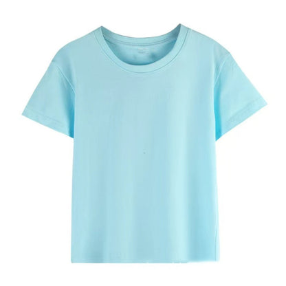 Boys Girl Summer Short Sleeve Children T-shirt Cartoon Birthday Digital Print Breathable Baby Tee Tops Y2k Kawaii Kids Clothing