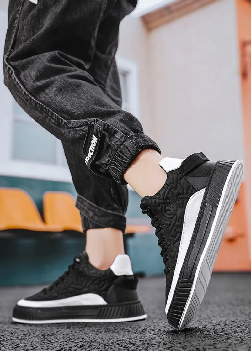 Men Sneakers Fashion Trend Luxury Brand Casual Flat Shoes Vulcanize Shoe Male Outdoors Non-slip wear-resistant Hiking Shoes 2023