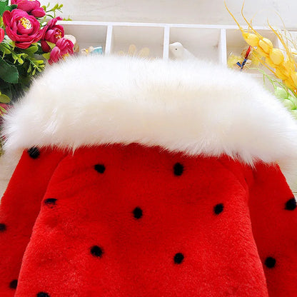 Winter New Girls' Thick Warm Cloak Coat Children's Clothing Baby Kids Cardigan Cotton Jacket Baby Girl Winter Clothes