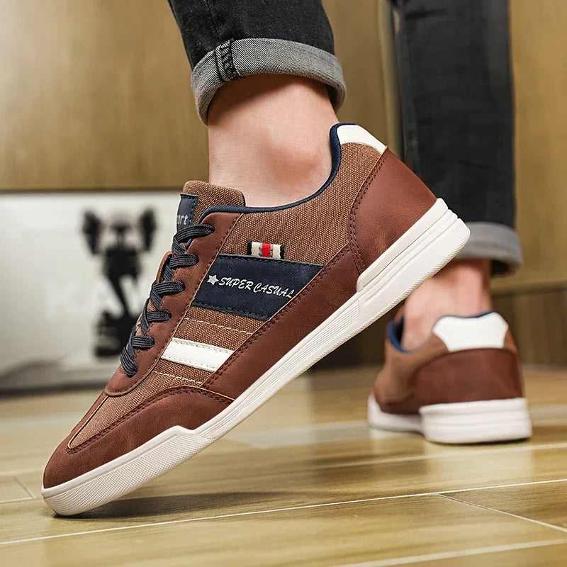 Men Shoes New 2025 Flats Walking Leather Casual Shoes Men Barefoot Wide-toed Shoes Wider Toe Casual Sneakes Large Size 47 48