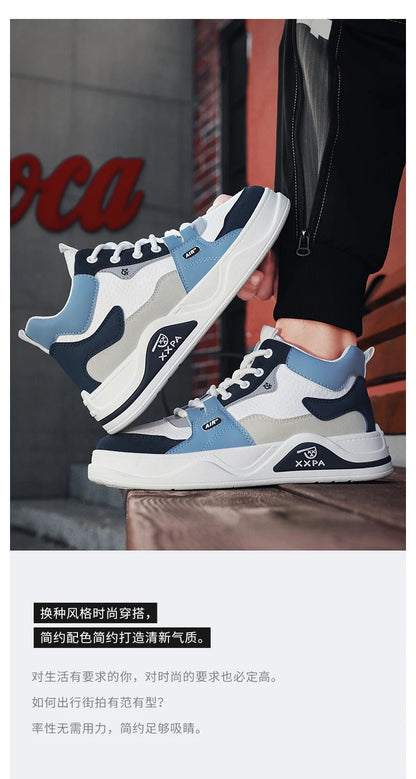 Men's Shoes - New 2025 Autumn/winter Style, Fashionable, Versatile, Casual, Trendy, Simple, Anti-slip, High-top Canvas Shoes