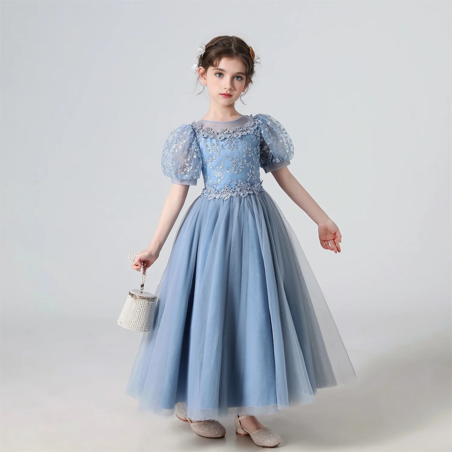 Baby Girls Party Dresses Elegant Kids Wedding Prom Gown Flower Girl Children Birthday Ceremony Princess Dress For Girl Clothes