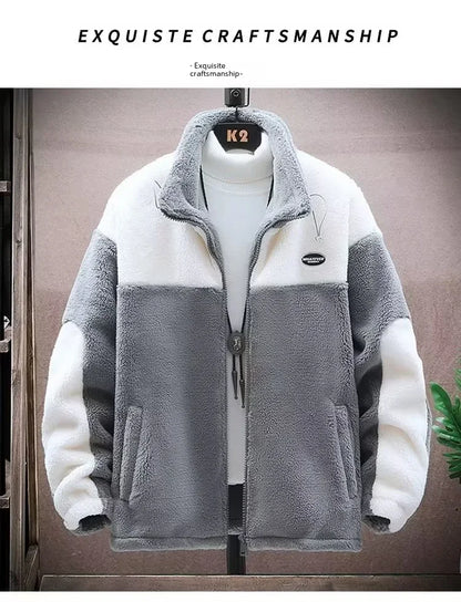 Winter Jackets New Men's Winter Sherpa Lined Jacket Heavy Duty Thermal Warm Fleece Coat Windproof Outdoor Work Jacket Hooded