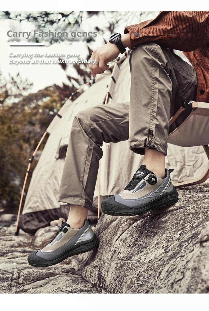 2025 New Men's Shoes Work Sports Shoes Fashionable Casual Shoes Comfortable Multi-functional Low Top Shoes Outdoor Hiking Shoes