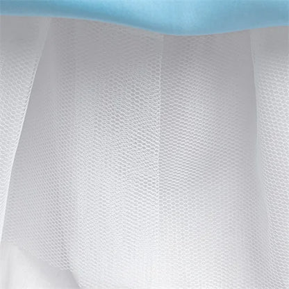 Trailing Party Dresses For Girl Pink Flower Bow Wedding Bridesmaid Girls Dress Elegant Tulle Birthday Princess Evening Prom Gown