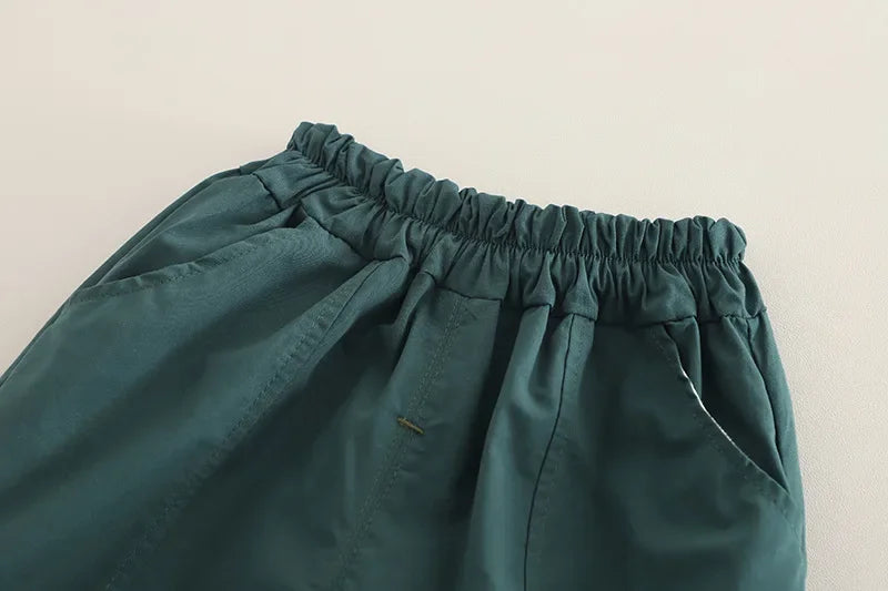 Boys' summer outfit set, baby's summer short sleeved two-piece set, children's Korean cartoon children's clothing, shorts