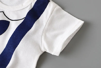 0-2 Years Baby Boys Summer Thin Cartoon Rompers Baby Girls Short Sleeve Bodysuit Newborn Infants Jumpsuit New Costume