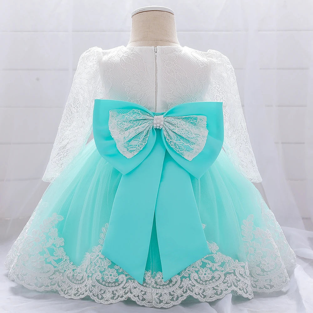 Christening Gown Dress for Girl Baby First 1st Birthday Dress Party Girl Baby In Stock