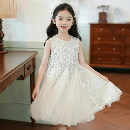 Girls Casual Dresses Summer Princess Dress for Girls Performance Costume Flower Girl Dresses  Kids Clothes