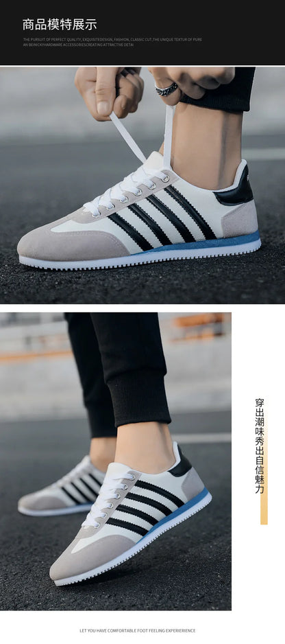 Men's Shoes Trend Casual Shoes for Men Breathable Flat Shoes Outdoor Fitness Free Sports Male Shoes Comfortable Vulcanized Shoes