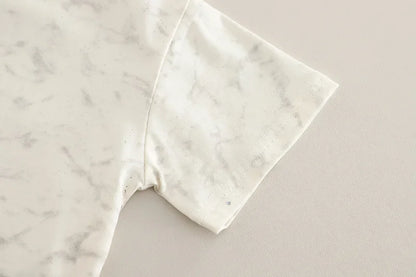 Boys' summer outfit set, baby's summer short sleeved two-piece set, children's Korean cartoon children's clothing, shorts