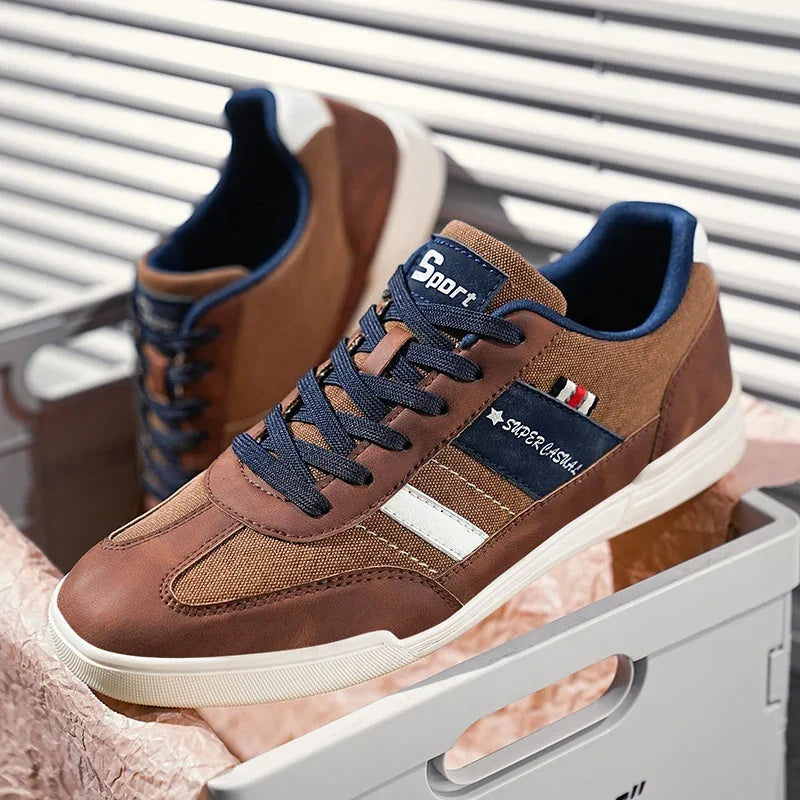 Men Shoes New 2025 Flats Walking Leather Casual Shoes Men Barefoot Wide-toed Shoes Wider Toe Casual Sneakes Large Size 47 48