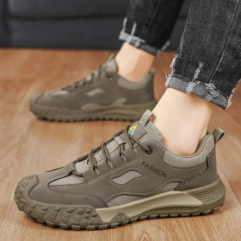 Men's casual sports shoes, soft sole with anti-slip properties, safety shoes for work in the outdoors, outdoor work and leisure