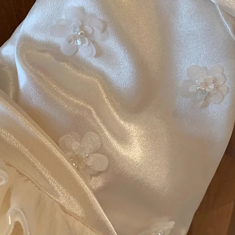 Baby Girls Dress for Birthday Party Wedding Lace Big Bow Dresses Infant Girl 1st Birthday Baby Set Princess Beige Baptism Dress