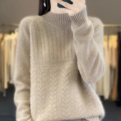 Winter Clothes Woman Top Round Neck Soft Warm Pullover Women's Sweater New Autumn Long Sleeve Knitwear Pull Female Clothing