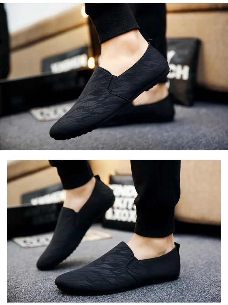 Shoes for Man New Men Fashionable Canvas Breathable Flat Bottomed Walking Shoes with Lightweight Sports Shoes Men's Sneakers