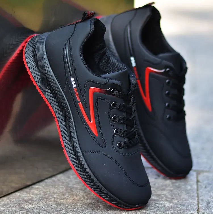 Men's shoes for autumn and winter are waterproof, versatile, anti-slip, sports and casual shoes, and men's low-top running shoes