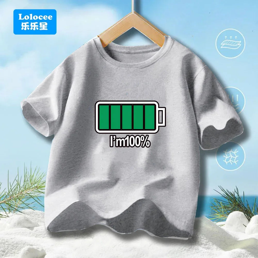 Boys' Summer T-Shirt Funny dabbing astronaut Print T Shirts For Teens Boy Casual Streetwear Tops Kids Summer Cotton Clothes YHY1