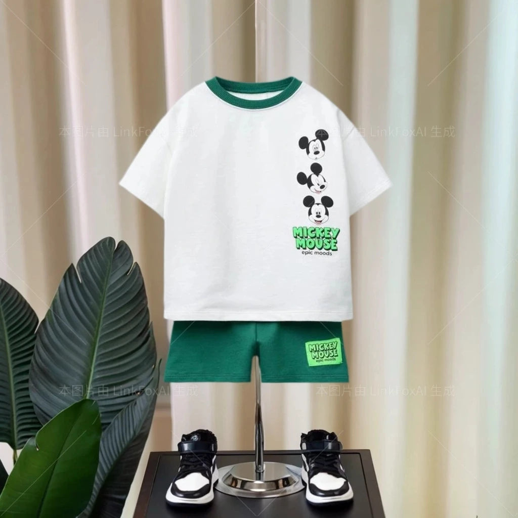 Boys Clothing Set Summer Waffle Short Sleeve Shirts+Shorts 2PCS Set For Kids Girls Sports Suits Toddler Tracksuits Clothes