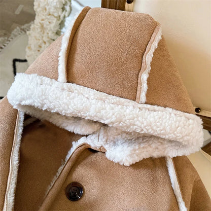 Boys Coat Cotton Jacket Windbreak Outerwear 2024 Brown Winter Autumn Thicken Warm Skiing Christmas Gift Children's Clothing