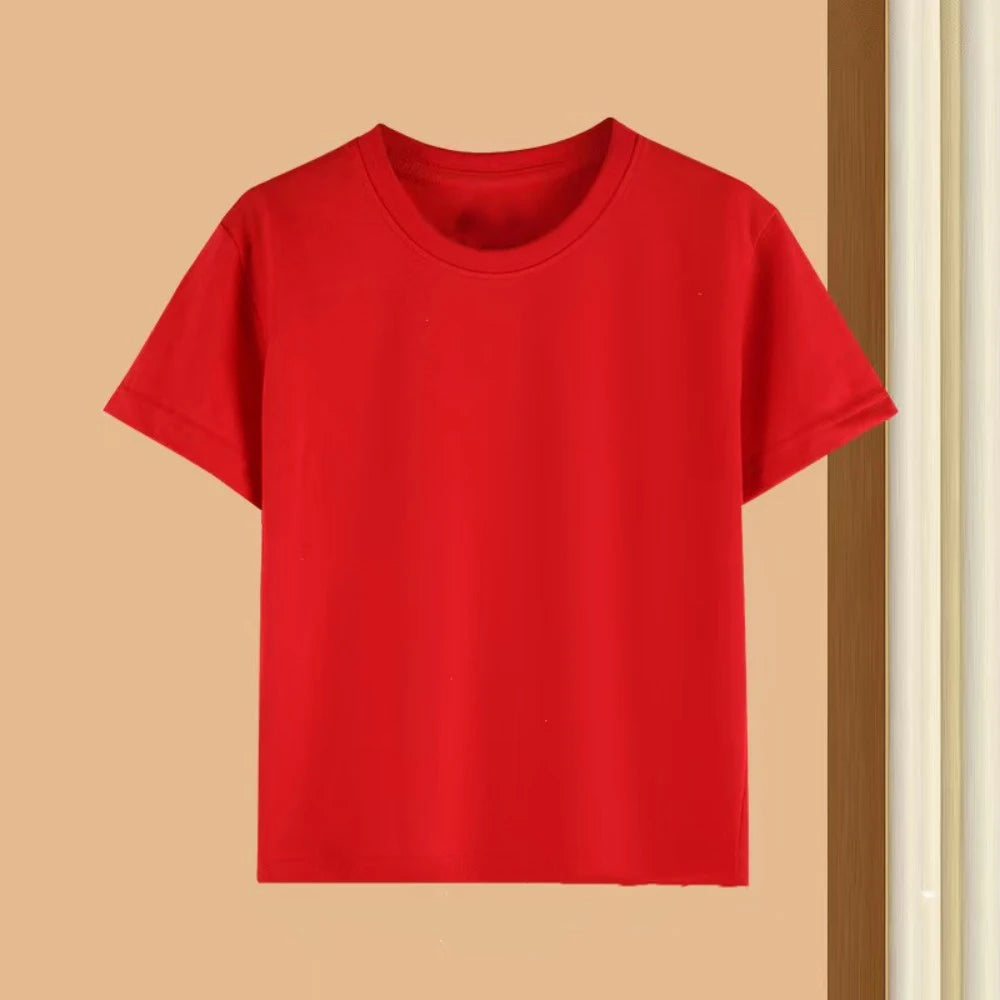 Boys Girl Summer Short Sleeve Children T-shirt Cartoon Birthday Digital Print Breathable Baby Tee Tops Y2k Kawaii Kids Clothing