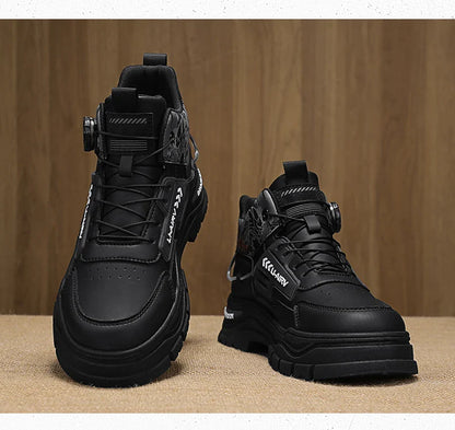 Men's Casual Outdoor Boots Fall Breathable Trendy Versatile Leisure Knob Board Shoes Anti-slip Riding Fashion Sneakers