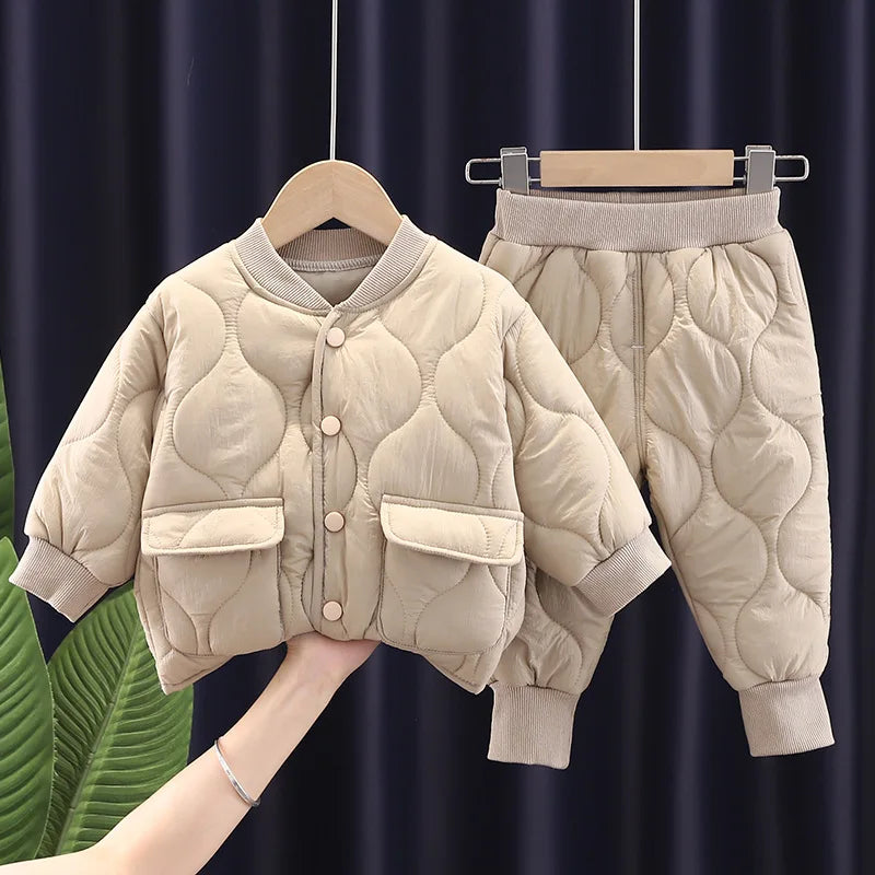 New Autumn Winter Fashion Baby Boys Clothes Children Girl Solid Casual Cotton Coat Toddler Costume Infant Jacket Kids Sportswear