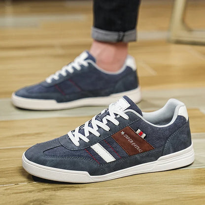 Men Shoes New 2025 Flats Walking Leather Casual Shoes Men Barefoot Wide-toed Shoes Wider Toe Casual Sneakes Large Size 47 48