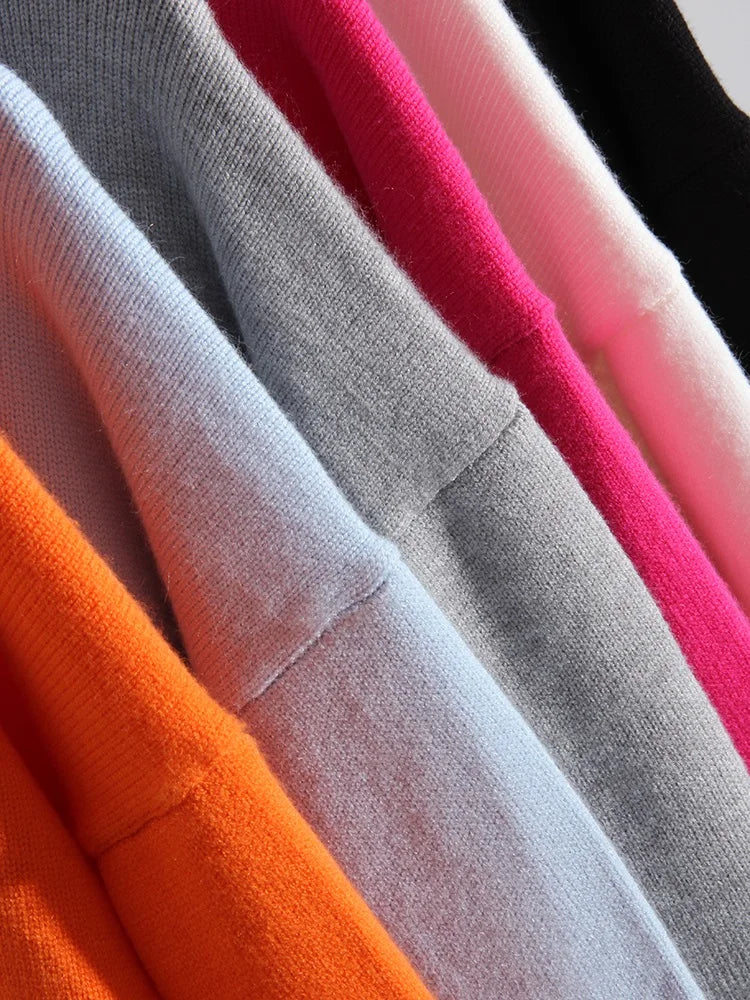 Winter Clothes Brown Sweaters Women Oversize Turtleneck Warm Pullovers Thick Sweaters For Women Oversized Sweater White Jumpers