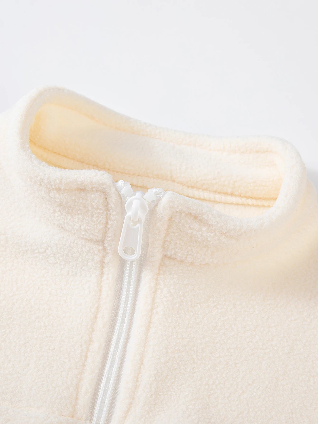 Girls Winter Casual Outfit Solid Color Fleece Thickened Hoodie Pants Clothes Set Half-Zip Children Sweater Sets