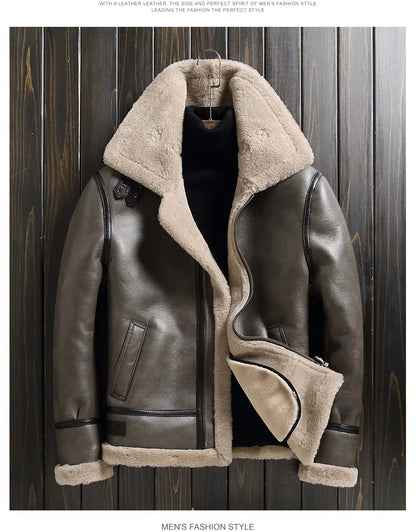 2023 New Winter Jackets for Men Wool Real Fur Coat Men's High-end Thickened Warm Lamb Fur Jacket Male Clothing M-6XL Casaco FCY