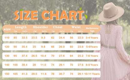 Summer Dress Girls Lace Flower Embroidery Dress Backless Toddler Bohemian Long Dress For Kids Birthday Wedding Party Beach Wear