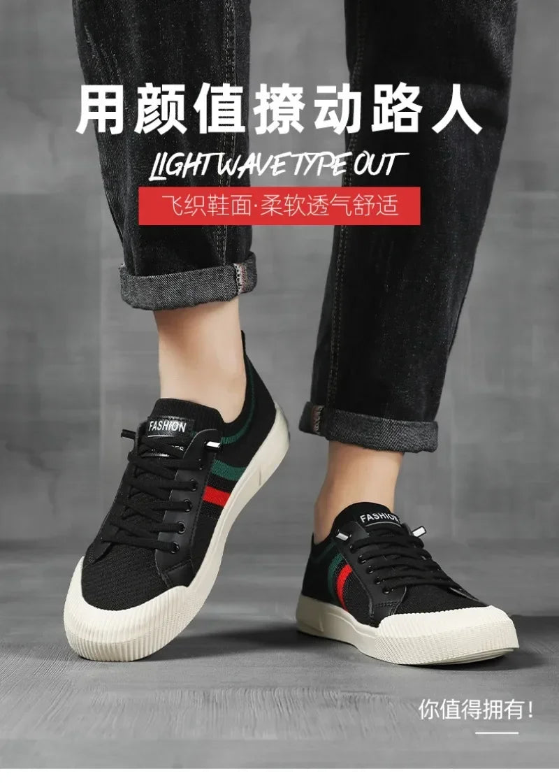 Fashion Sneakers for Men Light Mesh Breathable Outdoor Walking Loafers Male Flats Zapatos Para Hombres Luxury Men‘s Casual Shoes