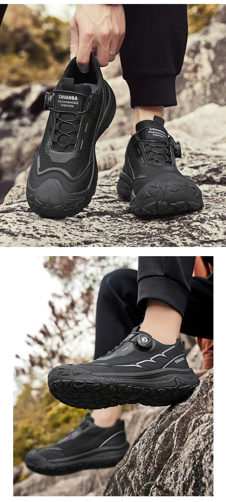 2025 New Men's Shoes Work Sports Shoes Fashionable Casual Shoes Comfortable Multi-functional Low Top Shoes Outdoor Hiking Shoes