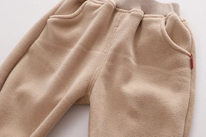 Winter New Baby Hooded Cotton Coat Long Sleeve Set for Boys and Girls' Vest with Velvet and Thickened Casual Three Piece Set