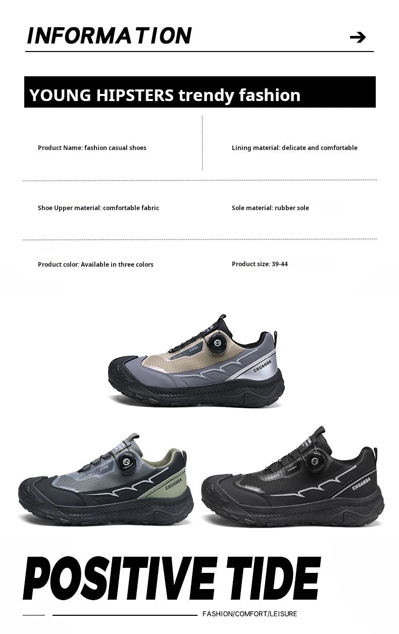 2025 New Men's Shoes Work Sports Shoes Fashionable Casual Shoes Comfortable Multi-functional Low Top Shoes Outdoor Hiking Shoes