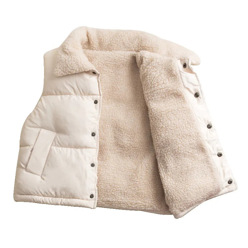 Boys Jacket Winter Autumn Girls Warm Coat Solid Fur Collar Cotton Casual Outerwear Children's Clothing For Kids Snowsuit Clothes