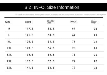 Summer Men Loose Short Sleeve Shirt Trendy High Street Stylish Top