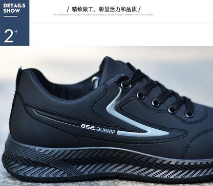 Men's shoes for autumn and winter are waterproof, versatile, anti-slip, sports and casual shoes, and men's low-top running shoes